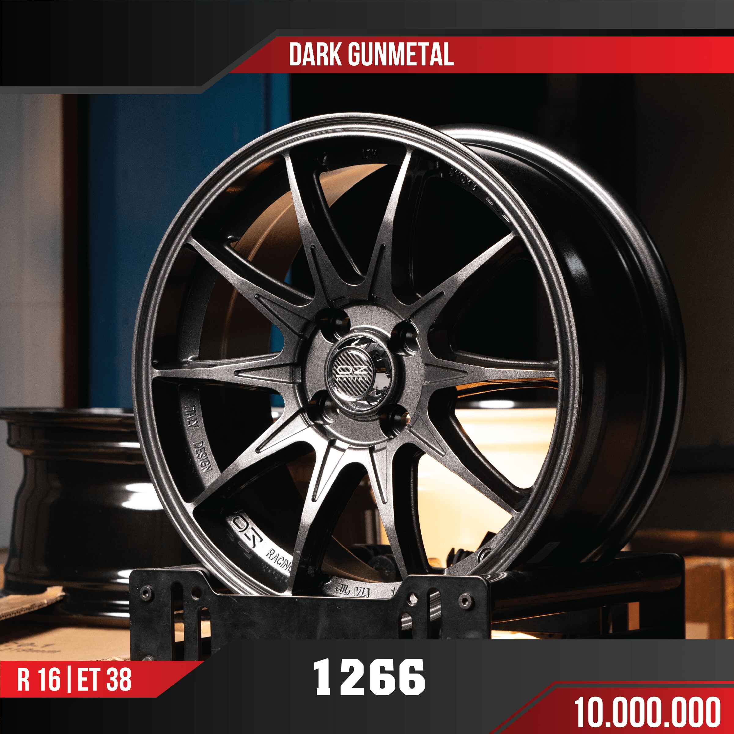 MÂM VF3 1266 DARK GUNMETAL 16 INCH ET38