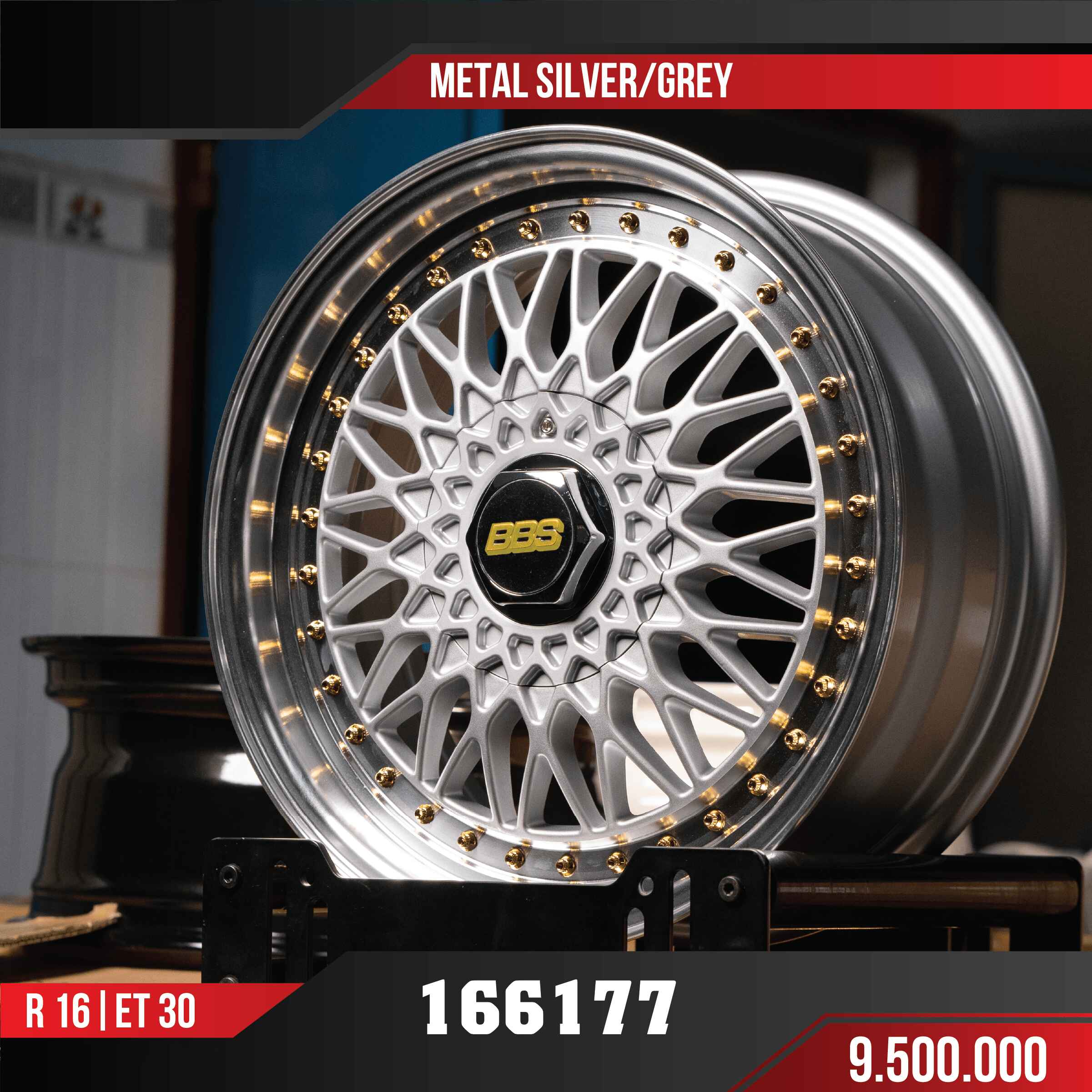 MÂM VF3 166177 METAL SILVER GREY 16 INCH ET30