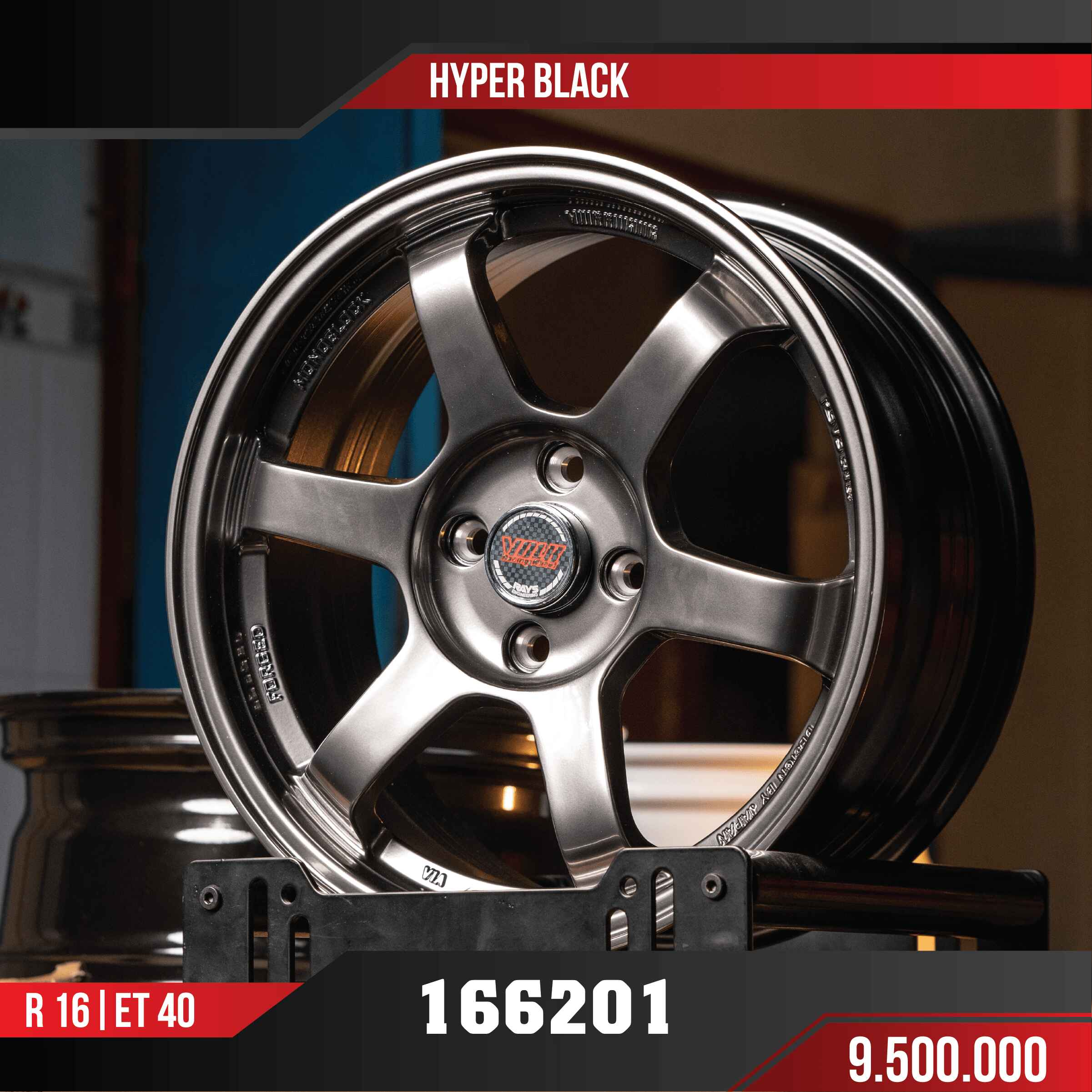 MÂM VF3 166201 HYPER BLACK 16 INCH ET40