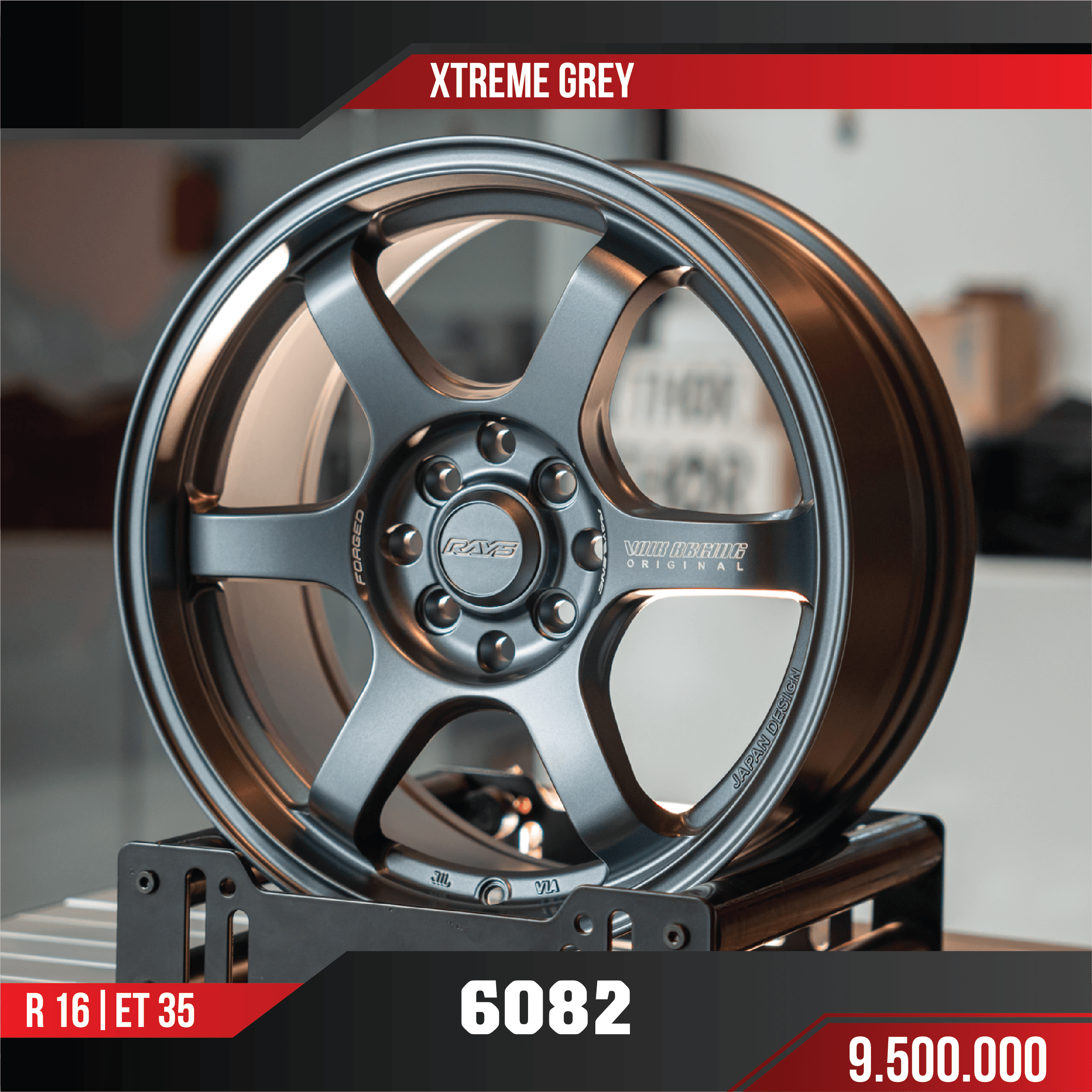 MÂM VF3 6082 XTREME GREY 16 INCH ET35