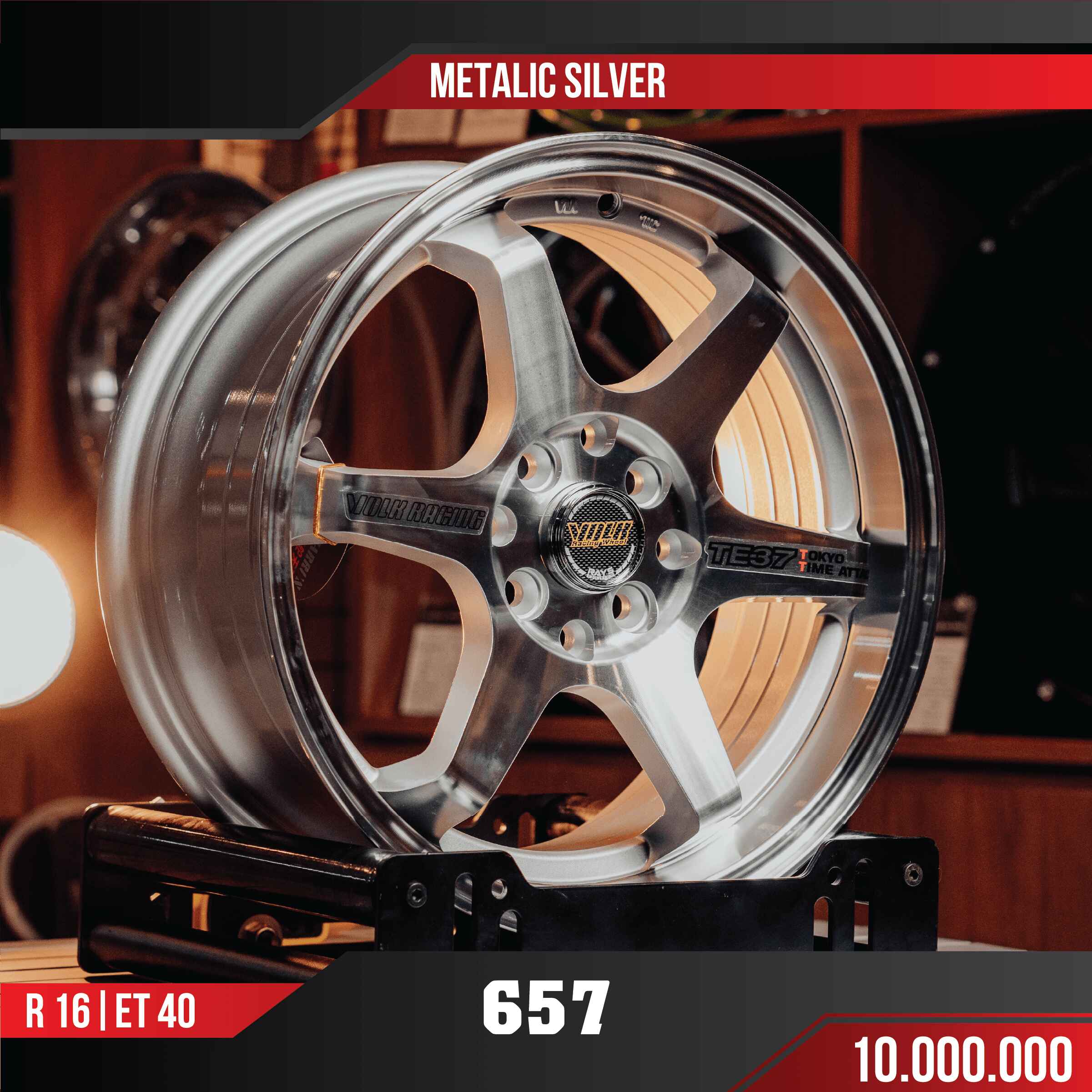 MÂM VF3 657 METALIC SILVER 16 INCH ET40