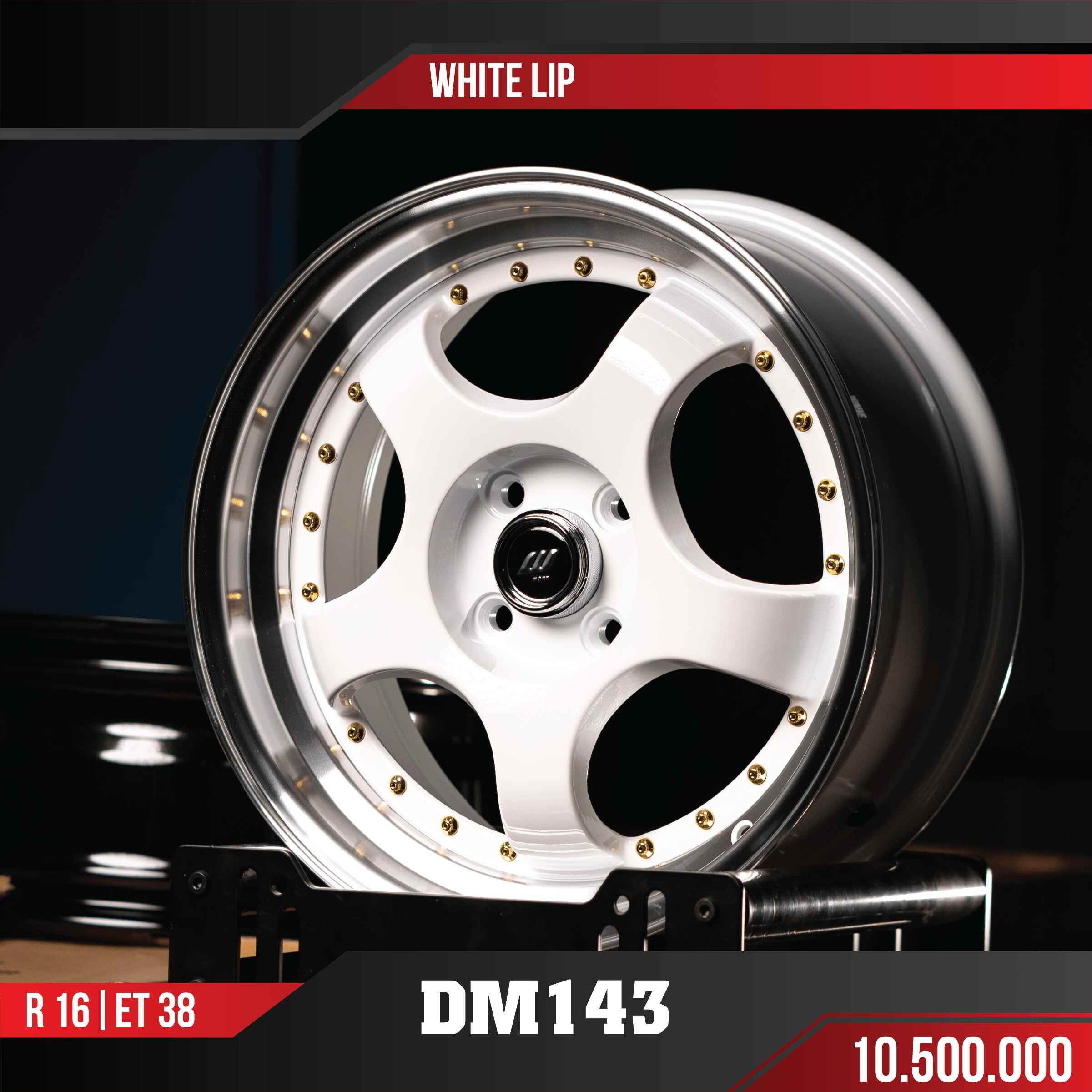 MÂM VF3 DM143 WHITE LIP 16 INCH ET38