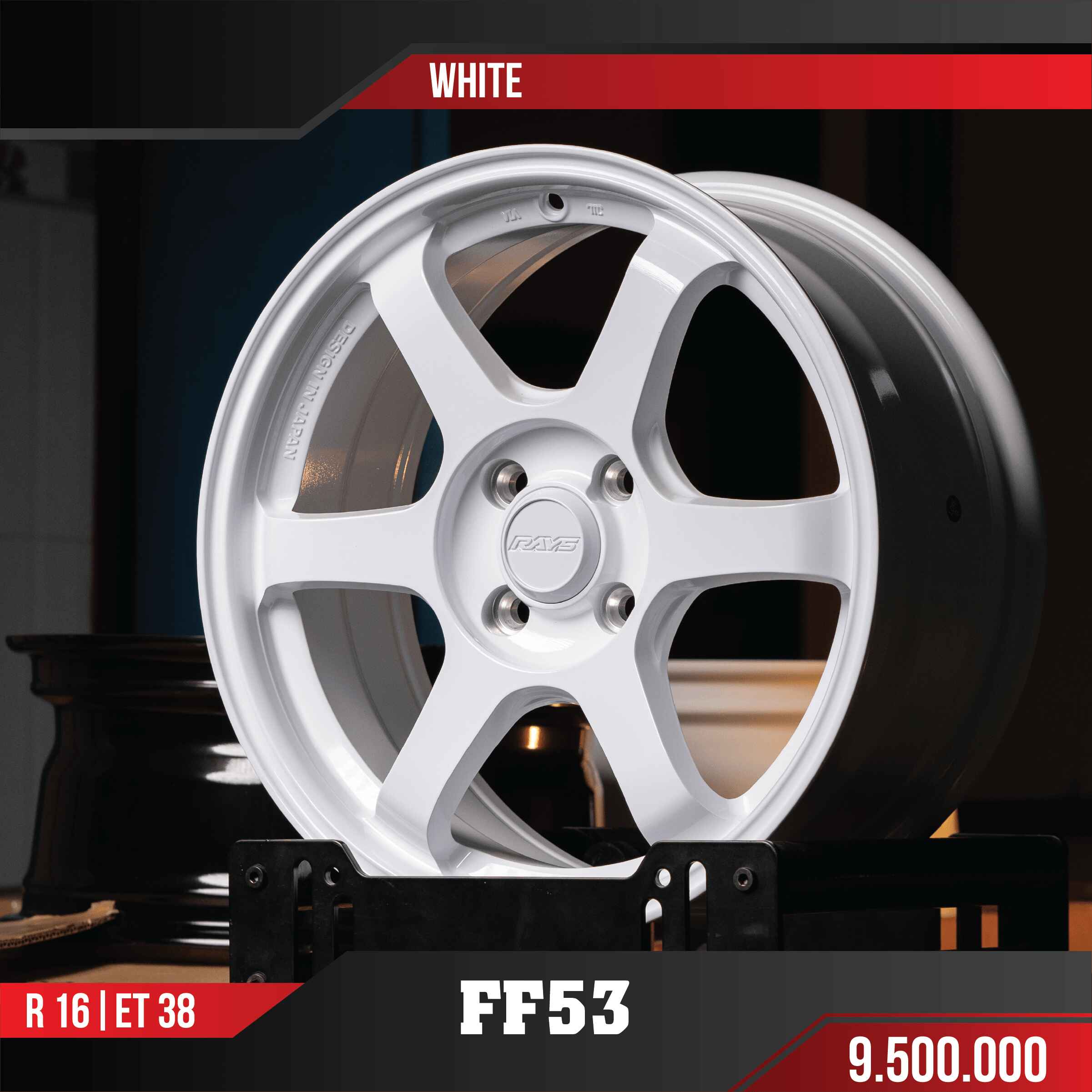MÂM VF3 FF53 WHITE 16 INCH ET38