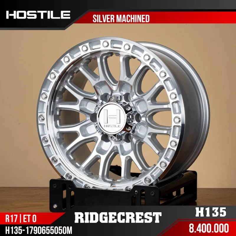 Mâm Hostile H135 Ridgecrest Silver Machined