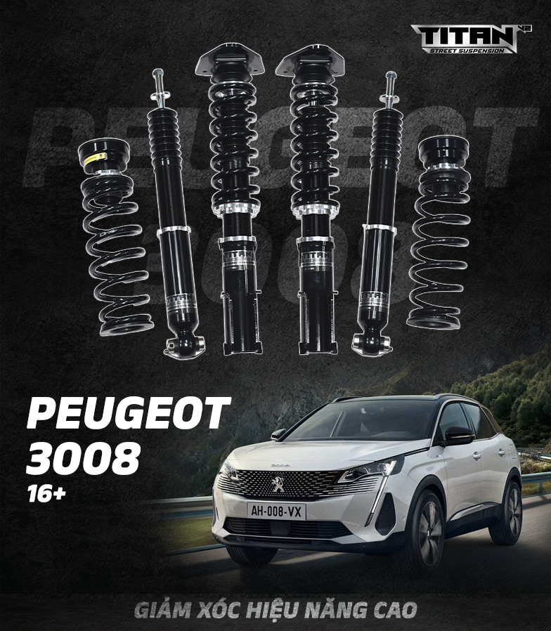Phuộc TITAN V2 xe PEUGEOT 3008 (2016+)