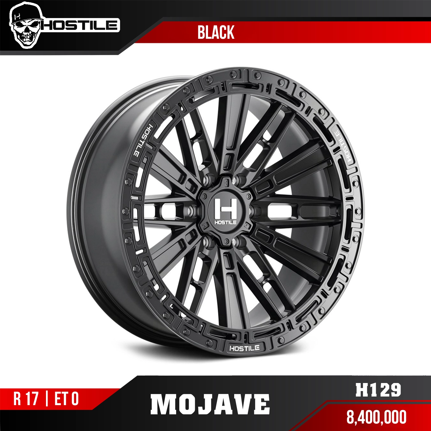 Mâm Hostile H129 Mojave Black