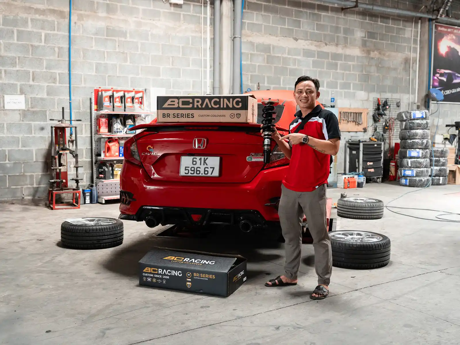 Honda Civic Nâng Cấp Phuộc Bc Racing: Cân Bằng Hoàn Hảo, Đánh Thức Trải Nghiệm Lái Đỉnh Cao - Auto365 Bình Dương Honda Civic Nâng Cấp Phuộc BC Racing