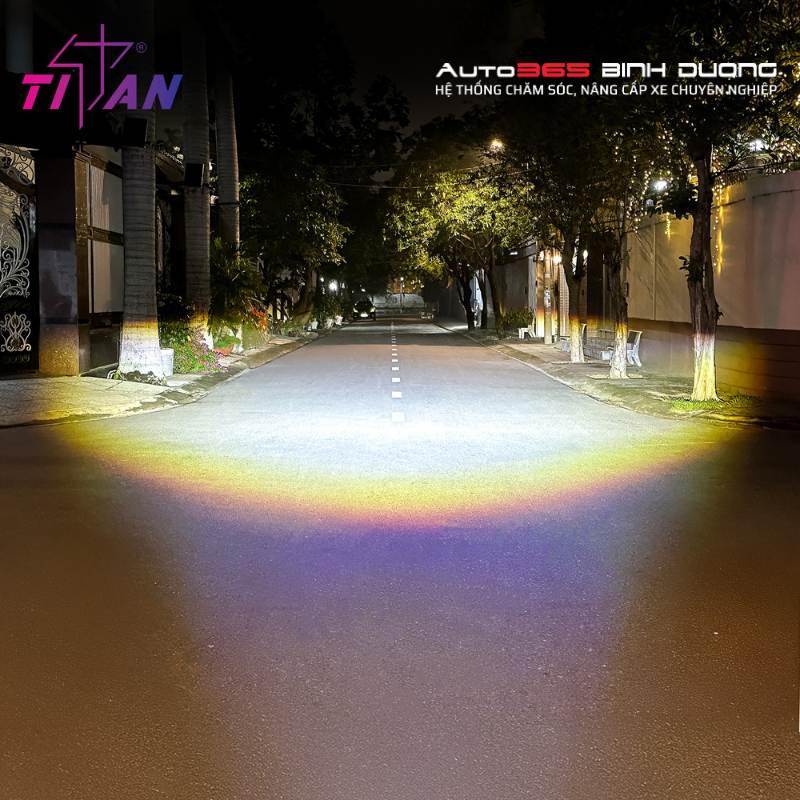 Ánh sáng Cos có độ đậm, rộng, bao quát 2-3 làn đường