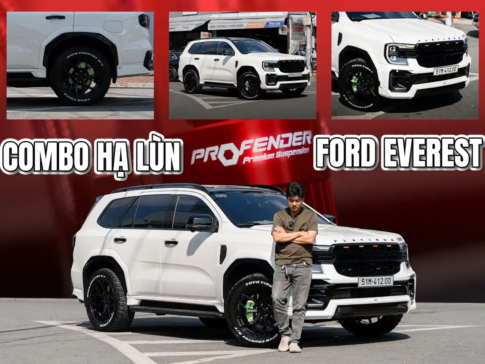 Combo Hạ Lùn Profender – Lột Xác Phong Cách Dành Riêng Cho Ford Everest - Auto365 Bình Dương Combo Hạ Lùn Profender – Lột Xác Phong Cách Dành Riêng Cho Ford Everest