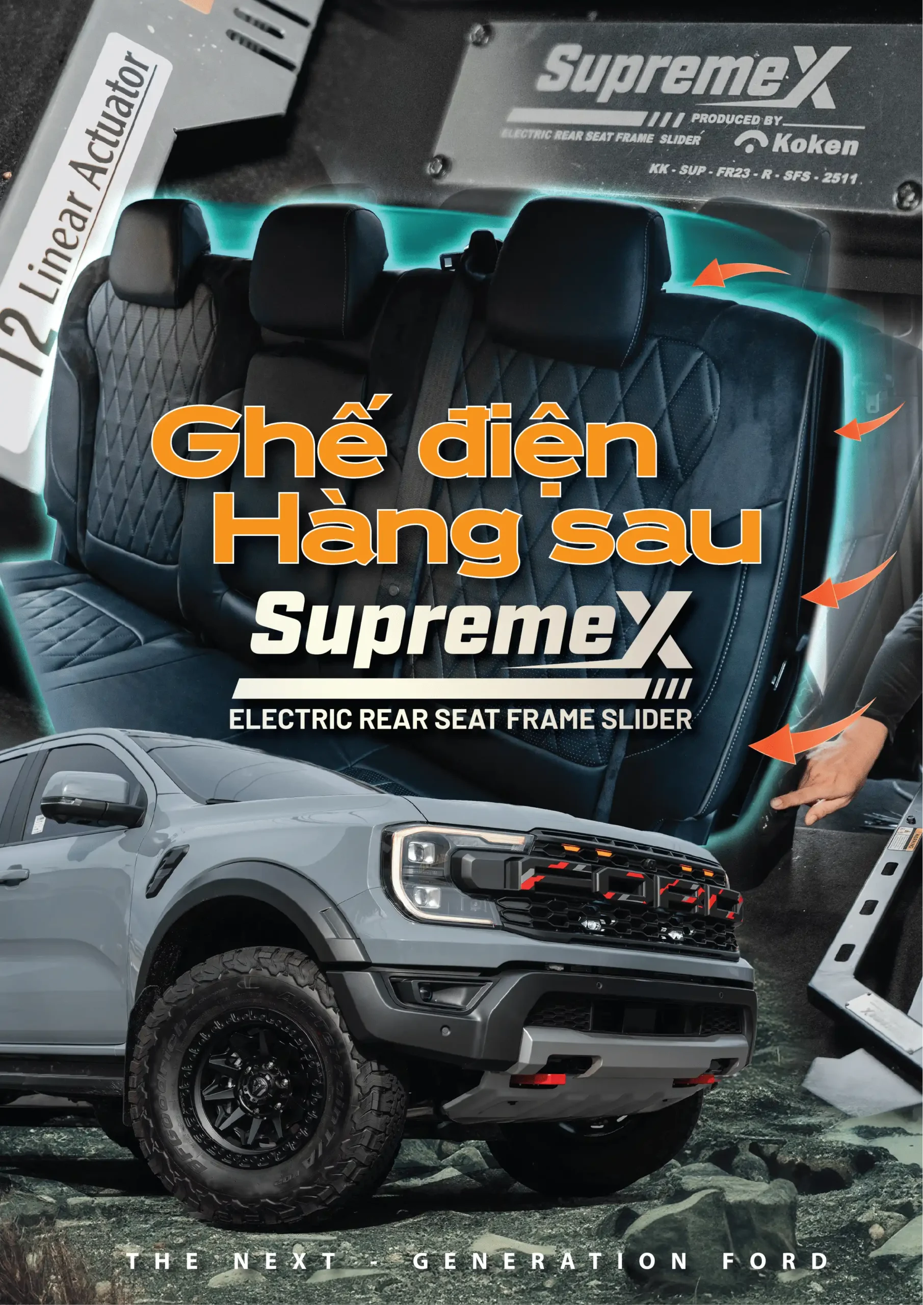 Ghế Điện Hàng Sau Supremex - Auto365 Bình Dương ghế điện supremex