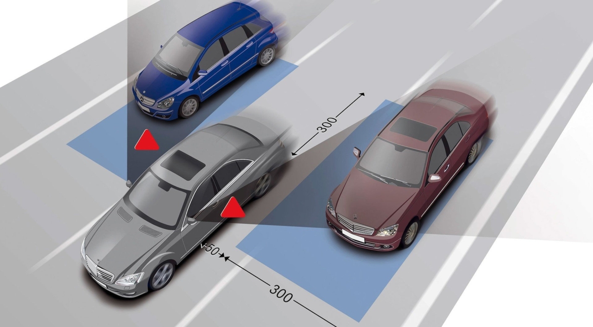 hệ thống adas giúp hỗ trợ cảnh báo điểm mù 