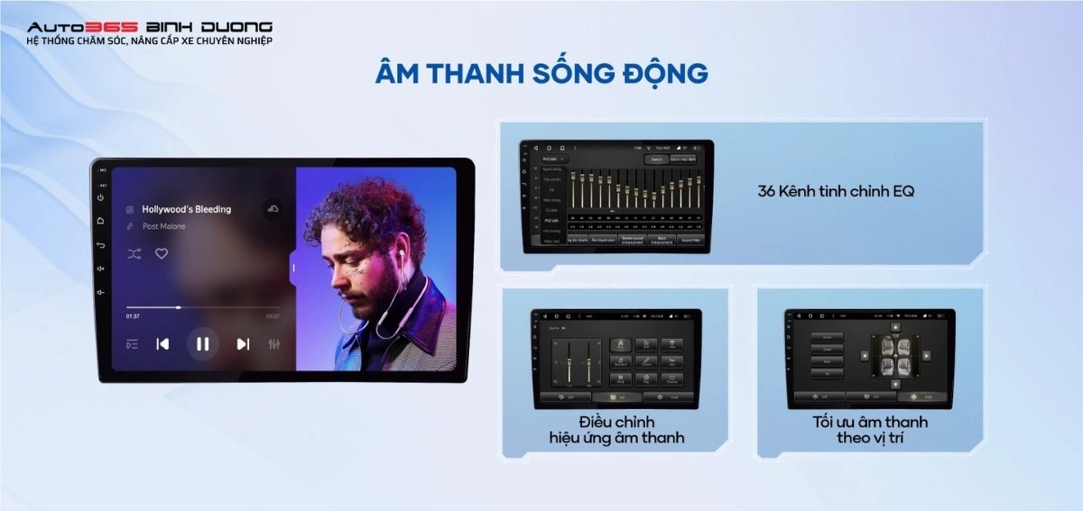 Màn hình Android ô tô thông minh TEYES CC3L 360 âm thanh sống động 36 kênh EQ