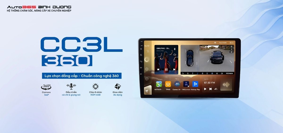 Màn hình Android TEYES CC3L 360 sở hữu các thông số "vàng"