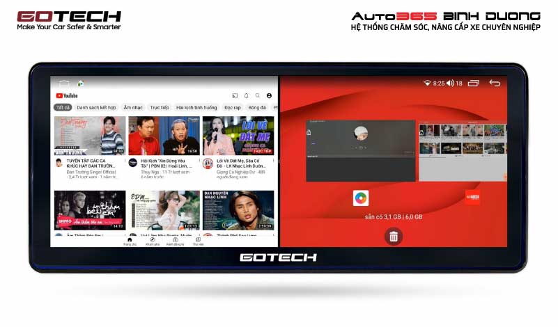 Màn Hình Gotech Evo | Màn Hình Ô Tô Thông Minh - AUTO365 BÌNH DƯƠNG Màn hình Gotech Evo 360