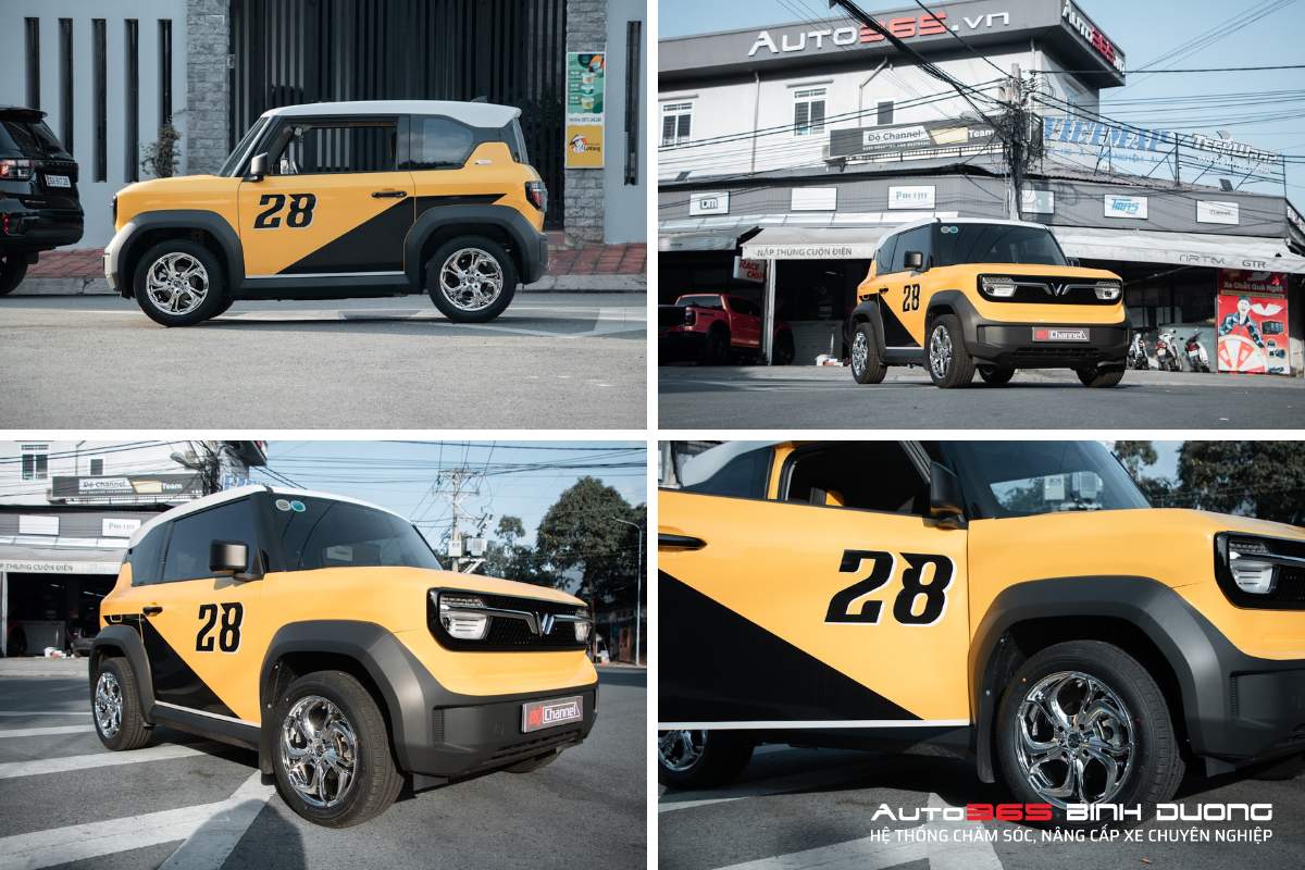 99+ Mẫu Tem VinFast VF3 Độc Đáo Hot 2025 - AUTO365 BÌNH DƯƠNG Mẫu tem VinFast VF3 thể thao cá tính tone đen vàng