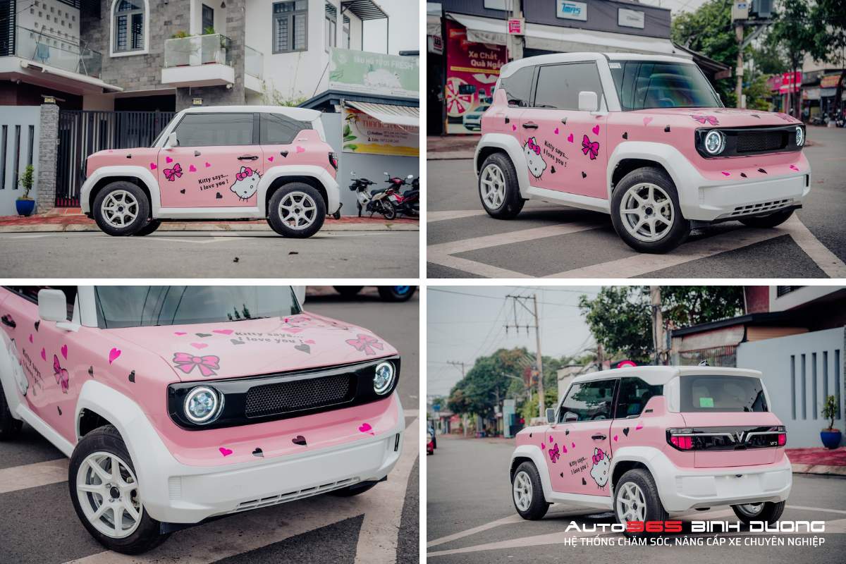 99+ Mẫu Tem VinFast VF3 Độc Đáo Hot 2025 - AUTO365 BÌNH DƯƠNG Mẫu tem VinFast VF3 Hello Kitty Hồng dễ thương, năng động