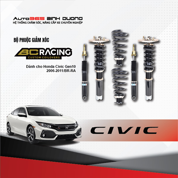 Phuộc BC Racing Honda Civic GEN10 BR-RA Đời 2006-2021