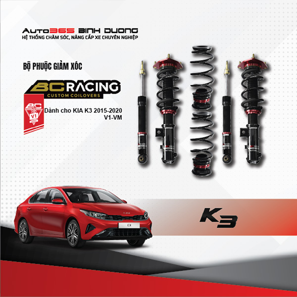Phuộc BC Racing KIA K3 2015-2020 V1-VM