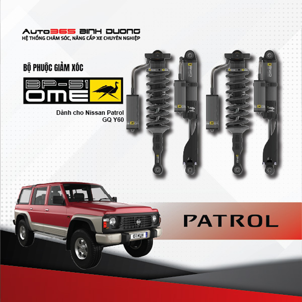 Phuộc OME BP51 Nissan Patrol GQ Y60