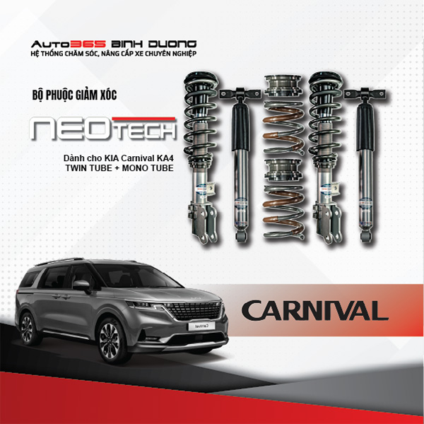 Phuộc Neotech KIA Carnival KA4 TWIN TUBE + MONO TUBE